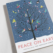 "Peace On Earth" - Holiday Cards in Winter Dusk by Eve Schultz - Detail