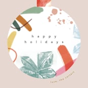 "mod bauble" - Holiday Cards in Cookie Dough by Creo Study - Close-Up