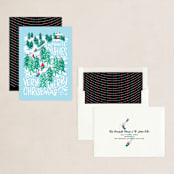 "Winter Scene" - Holiday Cards in Glacier by Meggy Masters - Assembled