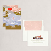 "Snow Angel" - Holiday Cards in Fawn by Jennifer Lew - Assembled