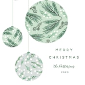 "Forest Ornaments" - Holiday Cards in Snow by Jennifer Holbrook - Close-Up