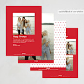 "You Made the List" - Holiday Cards in Candy Apple by Amy Payne - Back of Card