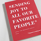 "You Made the List" - Holiday Cards in Candy Apple by Amy Payne - Detail