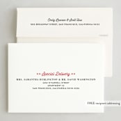 "You Made the List" - Holiday Cards in Candy Apple by Amy Payne - FREE Recipient Addressing