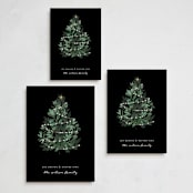 "Heaven And Nature" - Holiday Cards in Jet by Corinne Malesic - Formats Available