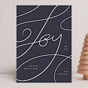 "Joy lettering" - Holiday Cards in Jam by Orasie - Front