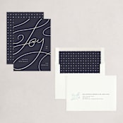"Joy lettering" - Holiday Cards in Jam by Orasie - Assembled