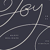 "Joy lettering" - Holiday Cards in Jam by Orasie - Close-Up