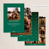 "Adore Him" - Holiday Cards in Celestial by Ana de Sousa - Back of Card Options