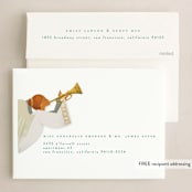 "Adore Him" - Holiday Cards in Celestial by Ana de Sousa - FREE Recipient Addressing