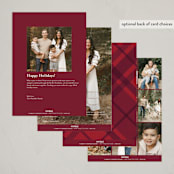 "The Most Wonderful" - Holiday Cards in Coal by Erin German - Back of Card