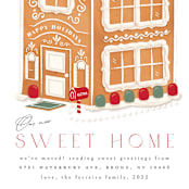 "sweet home" - Holiday Cards in Wintermint by Ana de Sousa - Detail