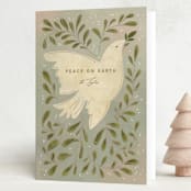"Peace Dove" - Holiday Cards in Twilight by Creo Study - Folded Card