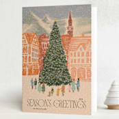 "gathering" - Holiday Cards in Cider by Jenna Holcomb - Folded Card
