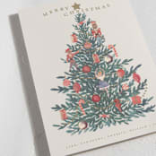 "Nutcracker Tree" - Holiday Cards in Caramel by Teju Reval - Detail