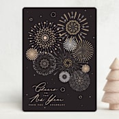 "fancy fireworks" - Holiday Cards in Midnight by Kamala Nahas - Front