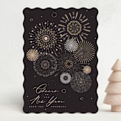 "fancy fireworks" - Holiday Cards in Midnight by Kamala Nahas - Front