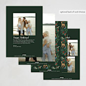 "Deer Forest" - Holiday Cards in Forest by Elly - Back of Card Options
