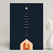 "Boho Blessings" - Holiday Cards in Midnight by Ekko Studio - Front