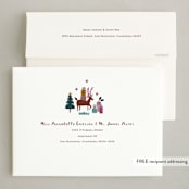 "Sassy Santa" - Holiday Cards in Peppermint by Sarah Knight - FREE Recipient Addressing