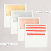 "jolly words" - Holiday Cards in Golden by Denise Malacrea - Envelope Liners