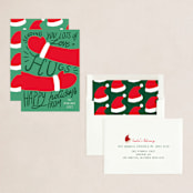 "Sending Hugs" - Holiday Cards in Pine Tree by Elly - Assembled
