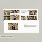 "Joyful Type" - Holiday Cards in Berry by Creo Study - Interior Options