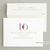 "Joyful Type" - Holiday Cards in Berry by Creo Study - FREE Recipient Addressing