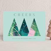 "abstract trees" - Holiday Cards in Lake by Elly - Front
