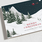 "Classic Christmas" - Holiday Cards in Candy Cane by Jennifer Lew - Detail