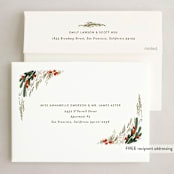 "Terrarium Joy" - Holiday Cards in Caramel Apple by Leah Bisch - FREE Recipient Addressing
