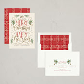 "Festive Wishes" - Holiday Cards in Festive by Erin German - Assembled