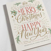 "Festive Wishes" - Holiday Cards in Festive by Erin German - Detail
