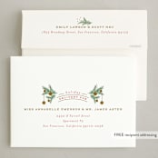 "Festive Wishes" - Holiday Cards in Festive by Erin German - FREE Recipient Addressing
