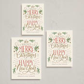 "Festive Wishes" - Holiday Cards in Festive by Erin German - Formats Available
