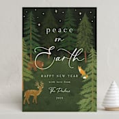 "Woodland Peace" - Holiday Cards in Forest by Elly - Front