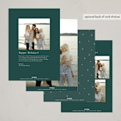 "Woodland Peace" - Holiday Cards in Midnight by Elly - Back of Card