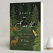 "Woodland Peace" - Holiday Cards in Forest by Elly - Folded Card