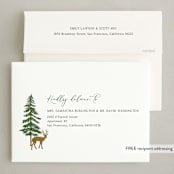 "Woodland Peace" - Holiday Cards in Forest by Elly - FREE Recipient Addressing