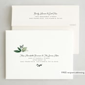 "Joy" - Holiday Cards in Wintermint by Julia Mehoke - FREE Recipient Addressing