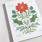 "Botanical" - Holiday Cards in Cream by Paper Raven Co. - Detail