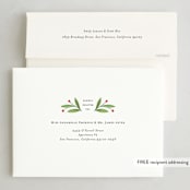 "Botanical" - Holiday Cards in Cream by Paper Raven Co. - FREE Recipient Addressing