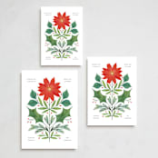 "Botanical" - Holiday Cards in Cream by Paper Raven Co. - Formats Available