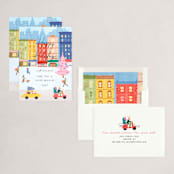 "Snow City" - Holiday Cards in Sky by Elly - Assembled