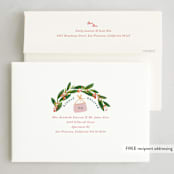 "Little Mouse House" - Holiday Cards in Aquamarine by Jackie Crawford - FREE Recipient Addressing