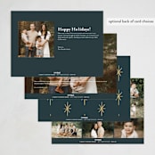 "Nativity" - Holiday Cards in Midnight by Rebecca Durflinger - Back of Card