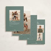 "Homestead Charm" - Holiday Cards in Cedar by Leia Matt - Back of Card Options