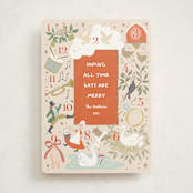 "Counting The Days" - Holiday Cards in Persimmon by Leah Bisch - Front