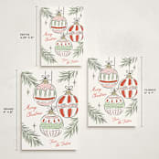 "Bright Ornaments" - Holiday Cards in Festive by Erin German - Formats Available