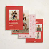 "Skatelle" - Holiday Cards in Rose by Jelena Vuletic - Back of Card Options